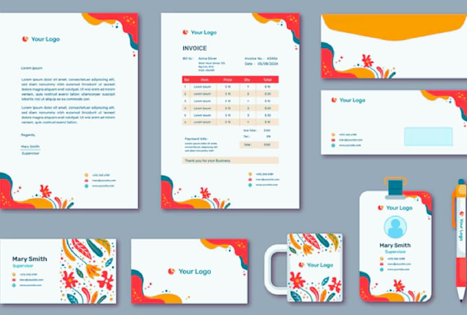 design professional stationery set for your branding